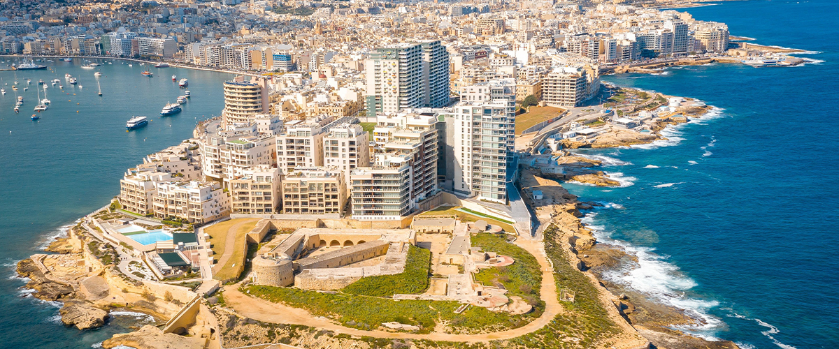 tigne point from above